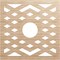 Ekena Millwork Chevron Wood Fretwork Pierced Ceiling Medallion, Alder, 22"OD x 5 3/4"ID x 1/4"T CMWP22X22X0250CHAL - alternate 1